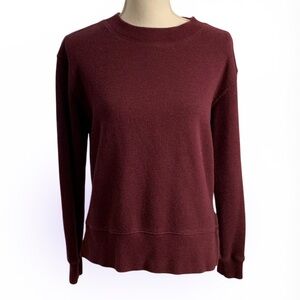 Kirkland Signature Women's Maroon Crew Neck Sweater